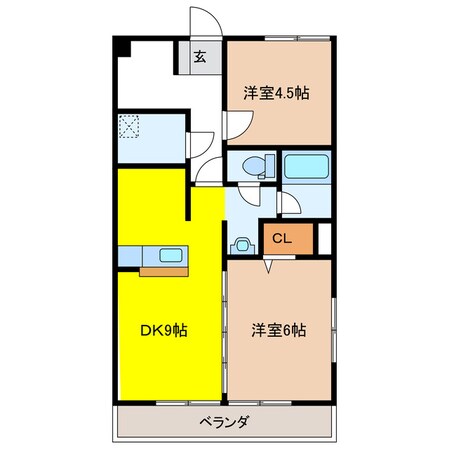 メゾン細畑の物件間取画像